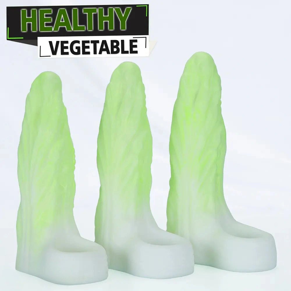 Green cabbage shaped fantasy dildo, photo 5