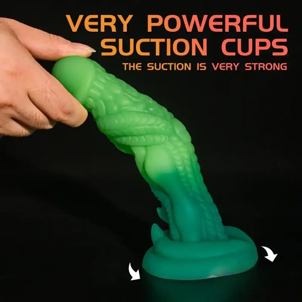 Green dragon fantasy silicone dildo, photo 3
