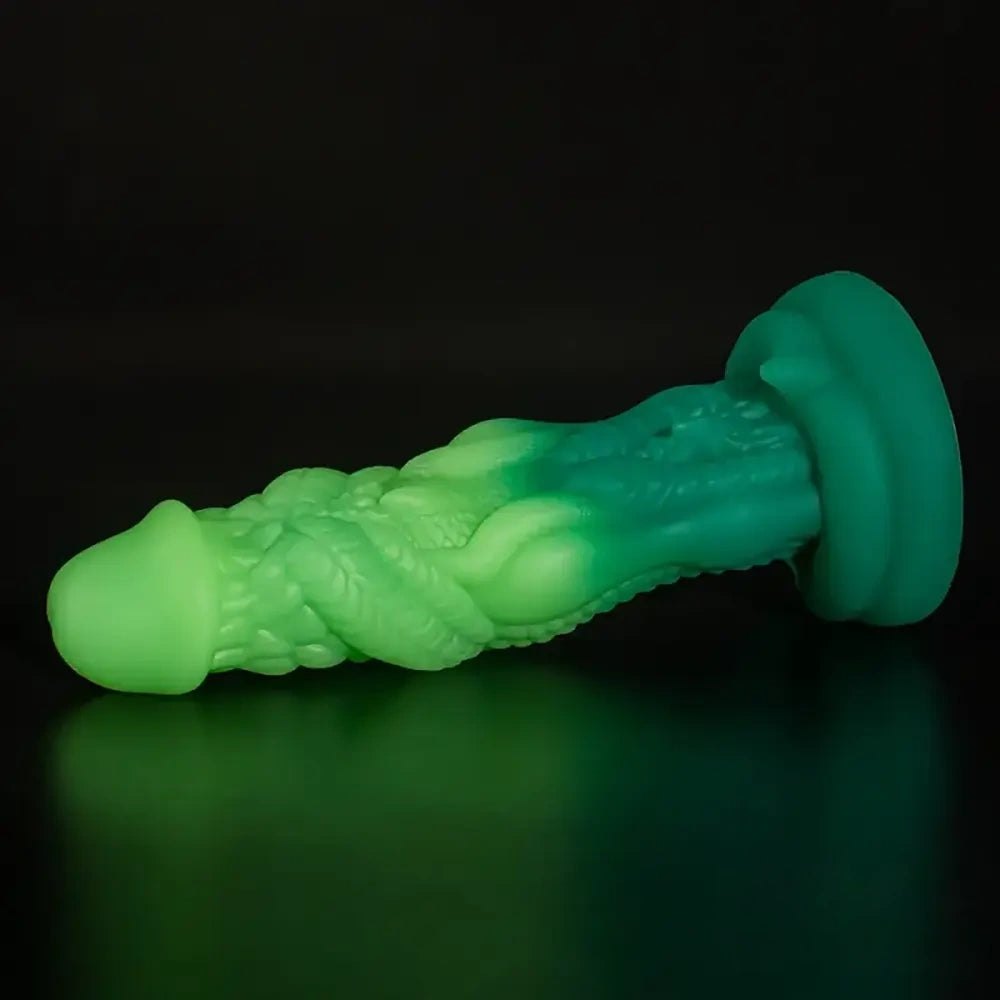 Green dragon fantasy silicone dildo, photo 4