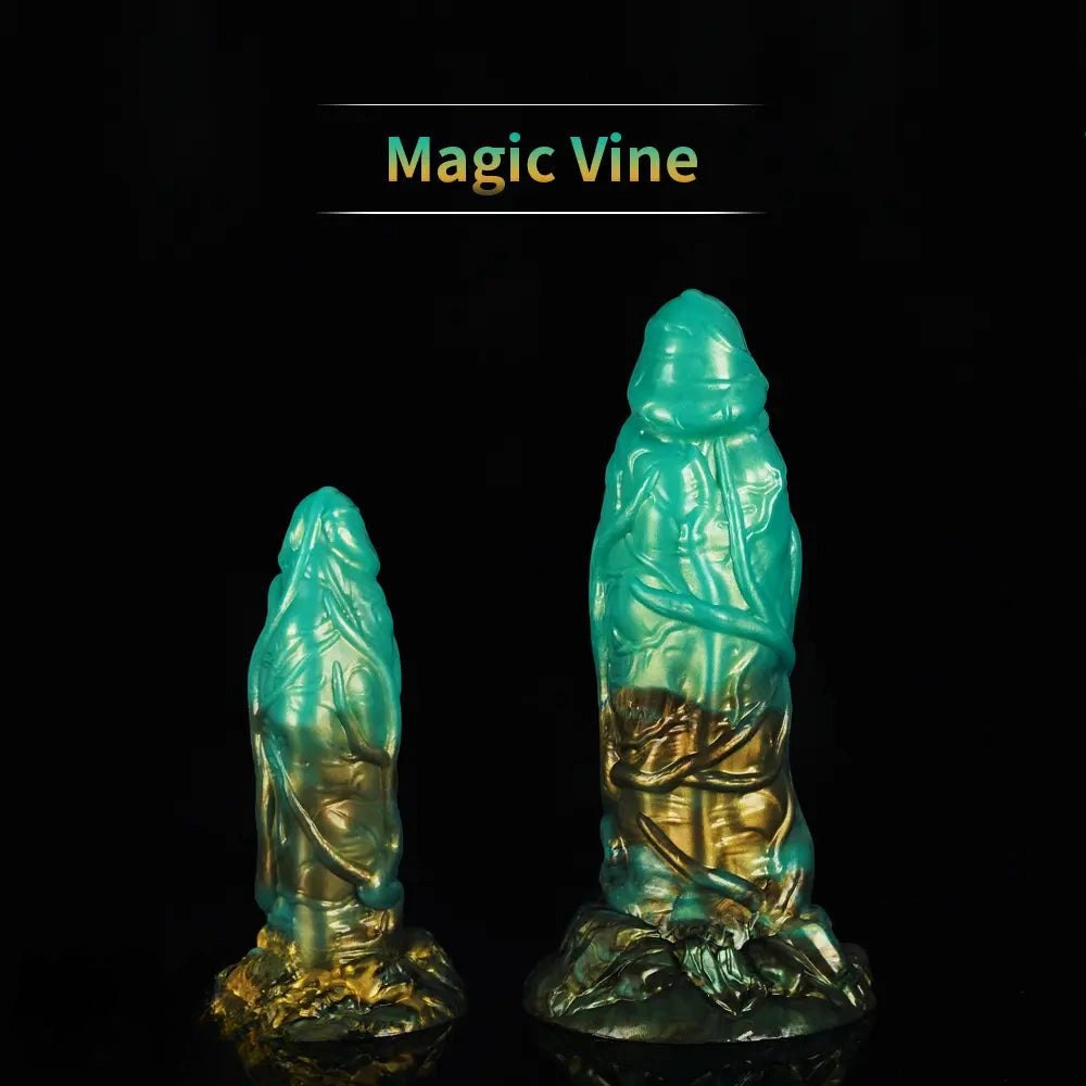 Green knotted animal dildo, photo 14