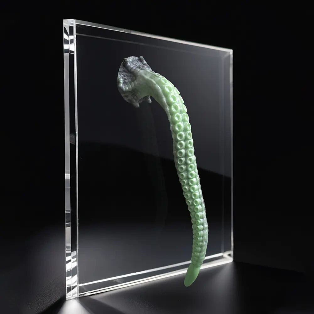 Green tentacle silicone fantasy dildo, photo 7