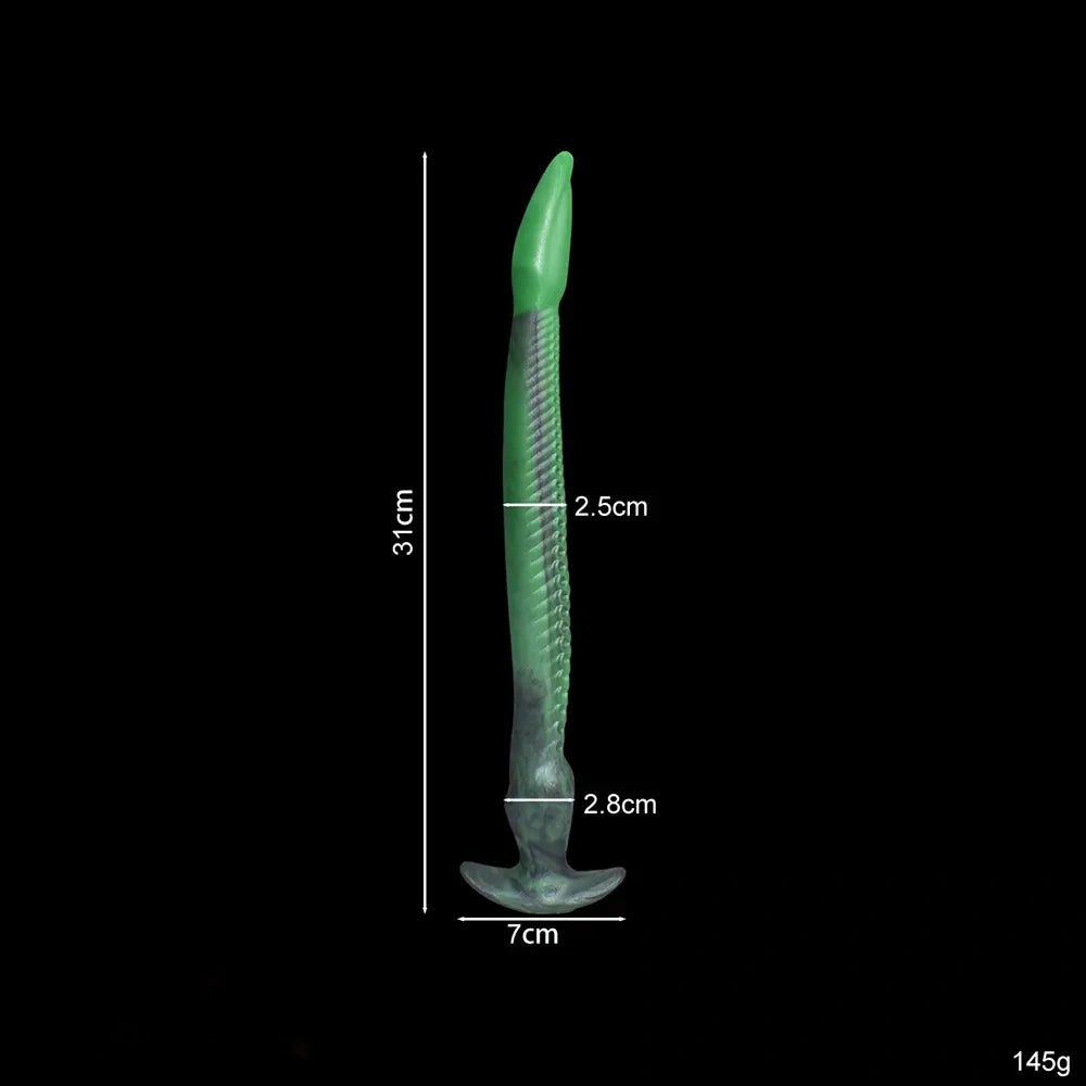 Green tentacle silicone butt plug, photo 10