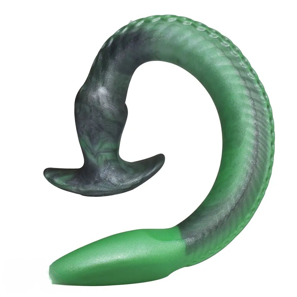Green tentacle silicone butt plug, photo 12