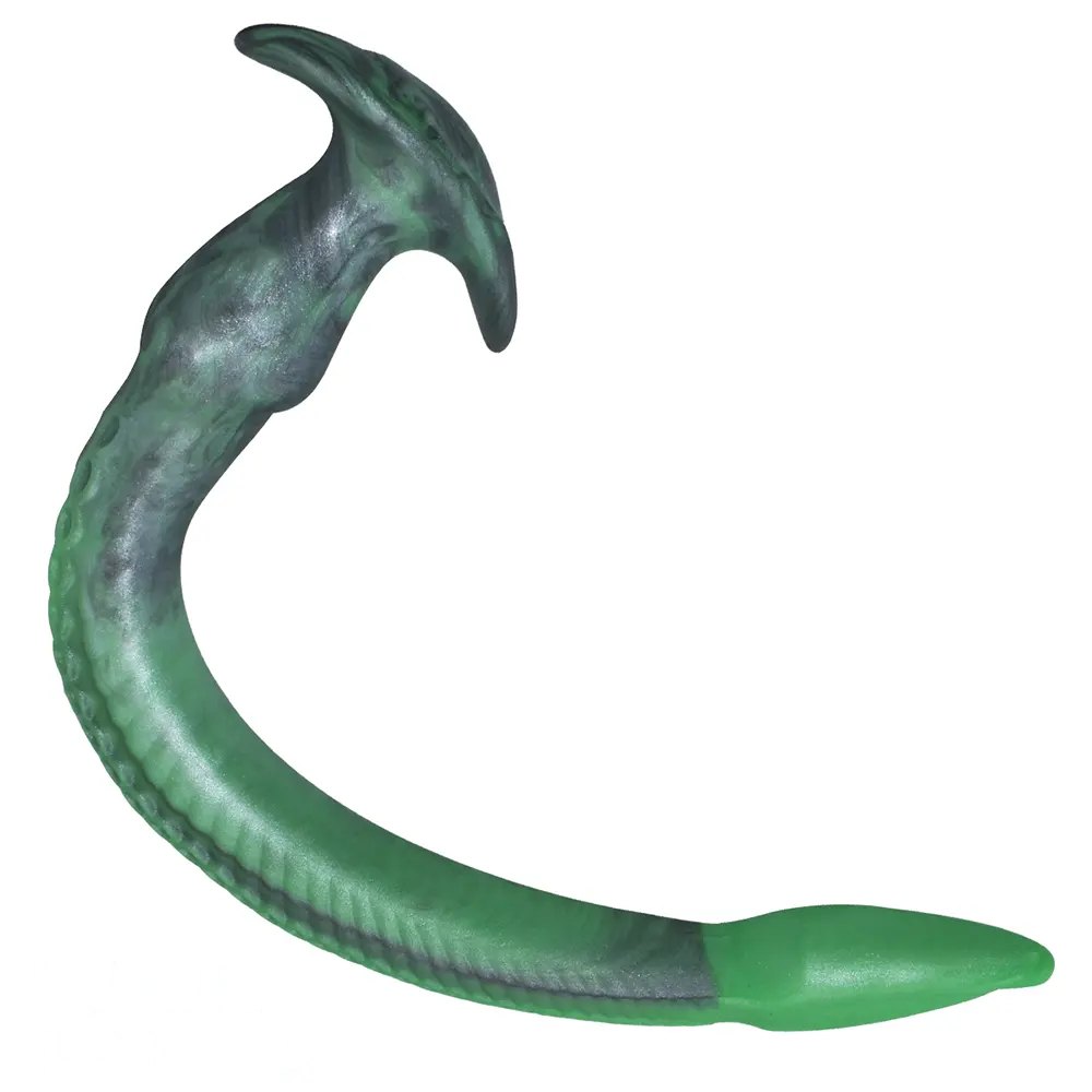 Green tentacle silicone butt plug, photo 14