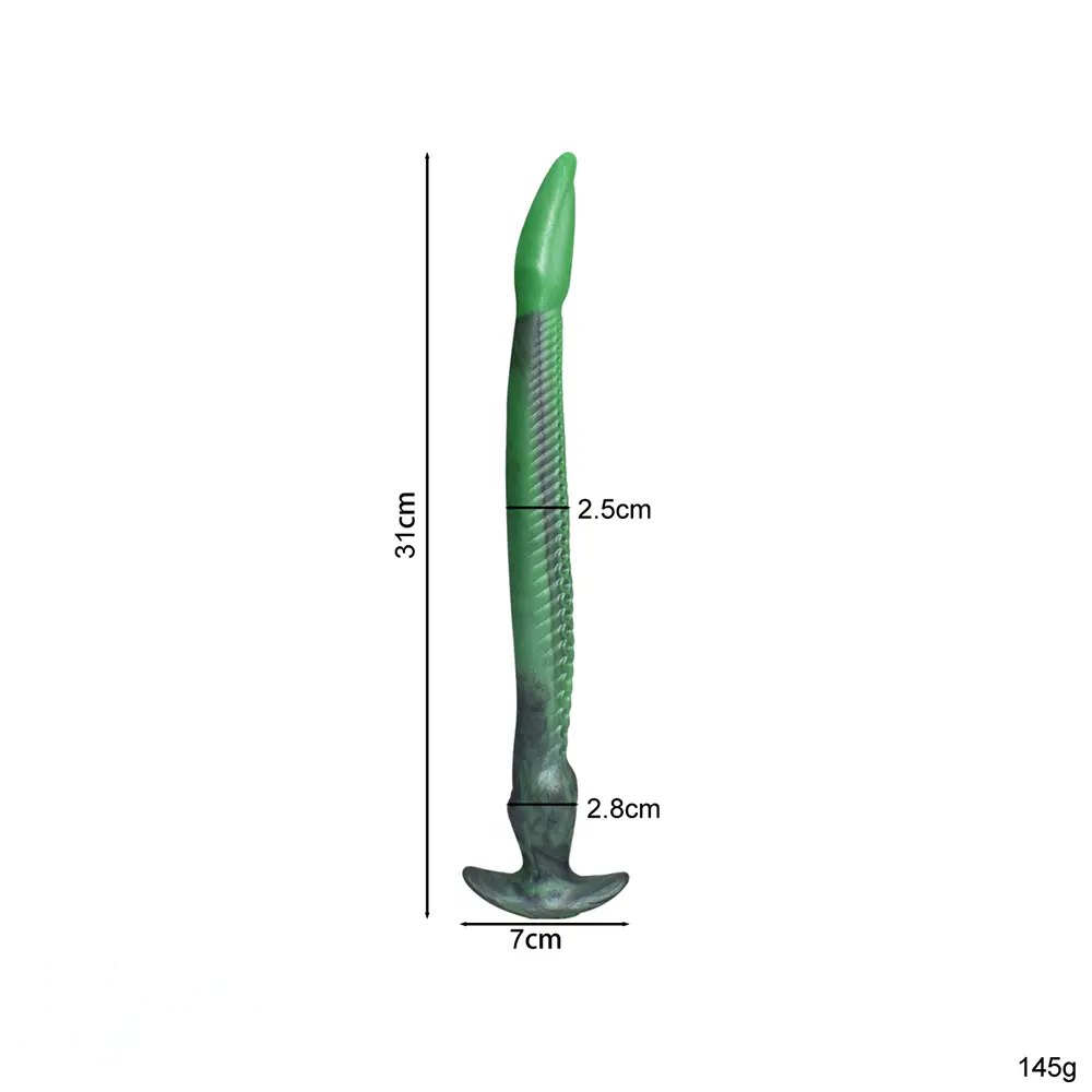 Green tentacle silicone butt plug, photo 9