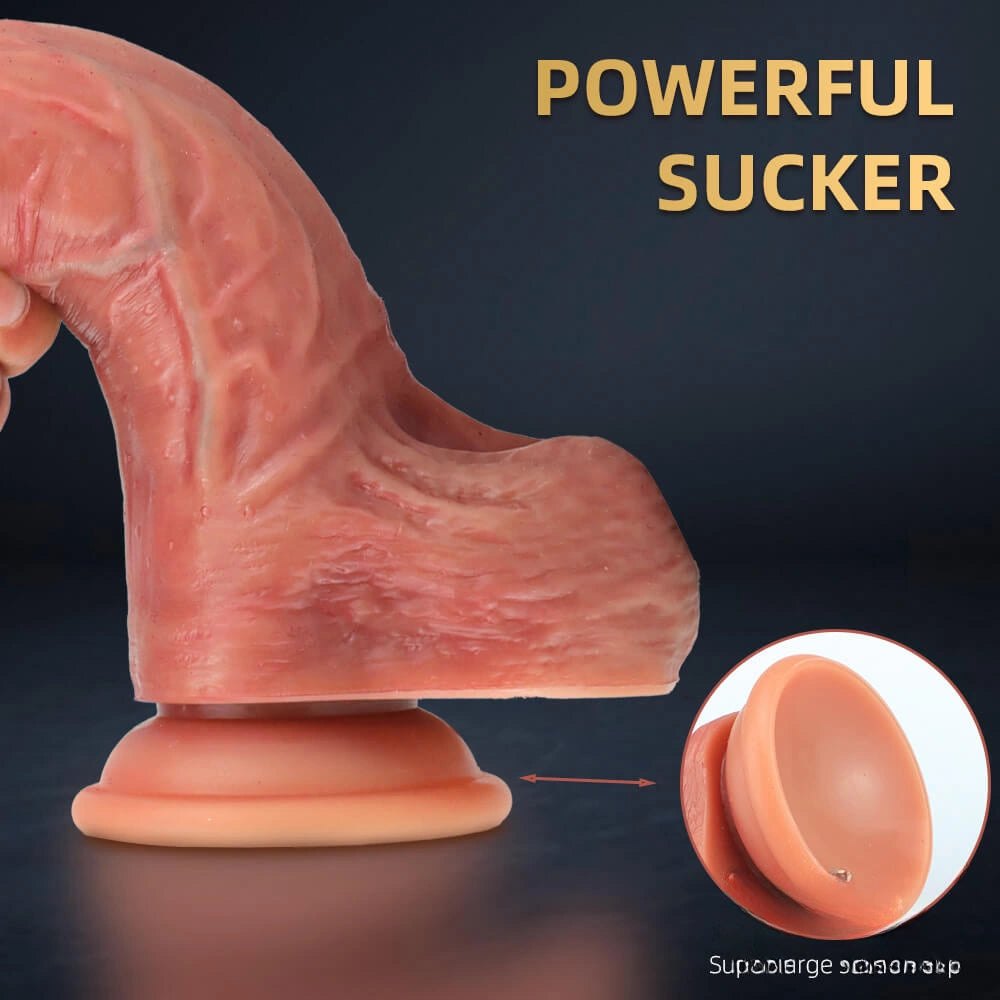 Flesh g-spot suction cup dildo, photo 7