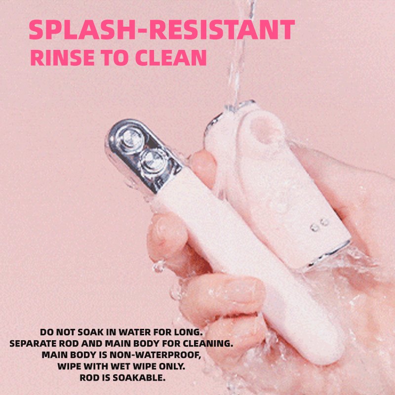 Pink guitar shaped clitoral suction vibrator, photo 6