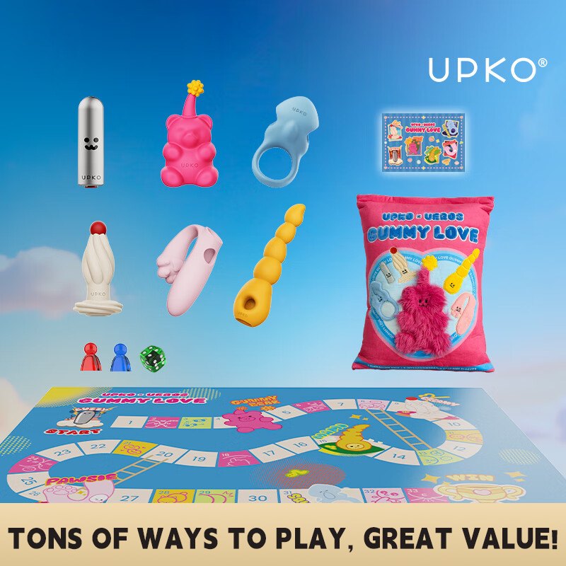 Pink gummy bear couples vibrator game set, photo 6
