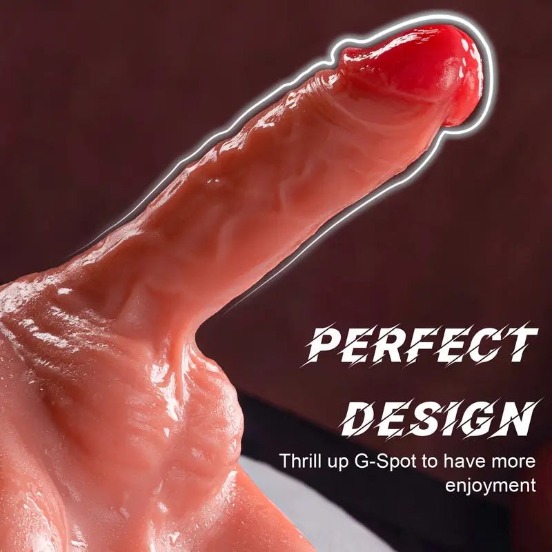 Flesh-toned male half torso doll with thrusting dildo, photo 5