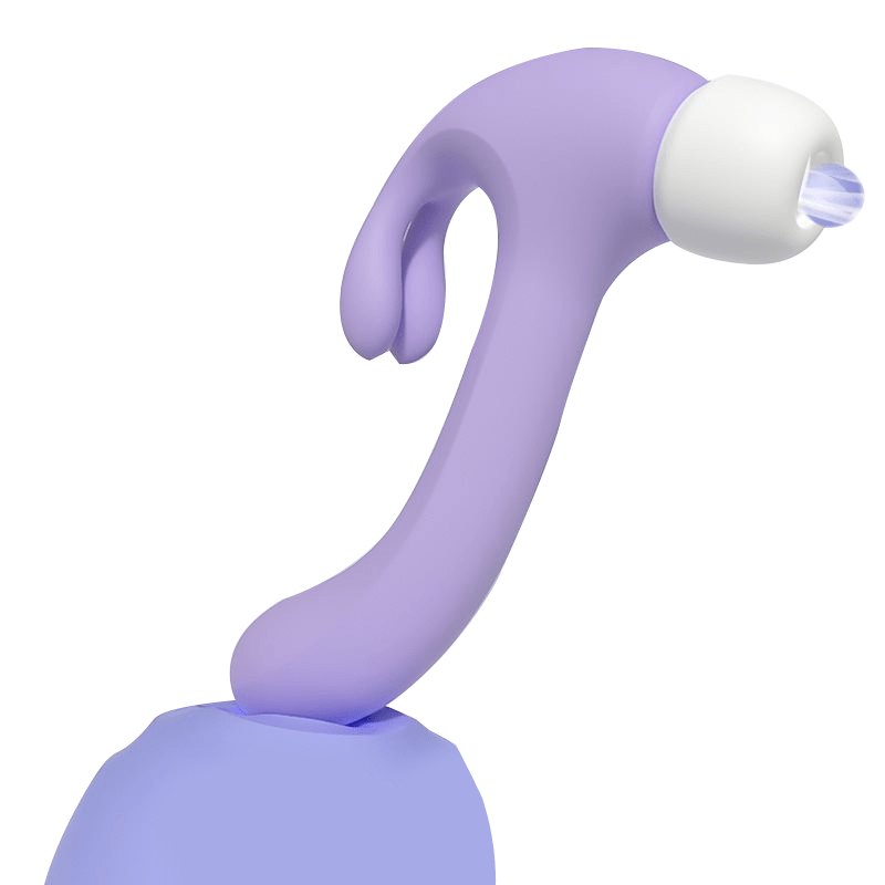 Hammer-shaped suction vibrator with rabbit ear tip, photo 1