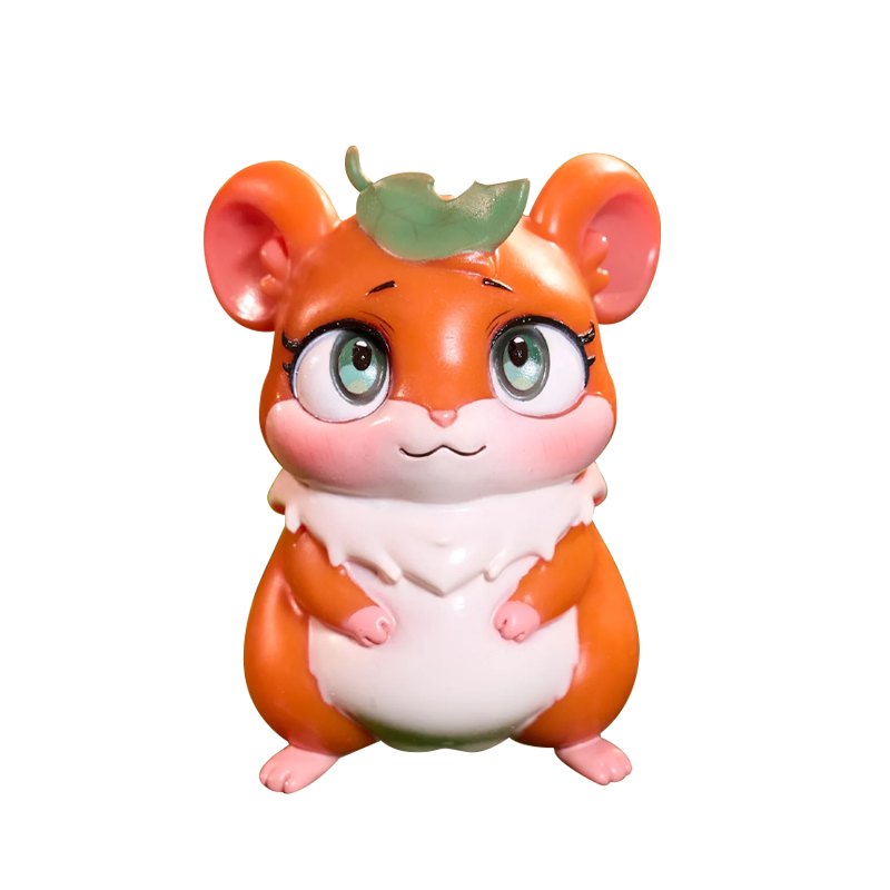 Orange and cream anime hamster masturbator figure, photo 1