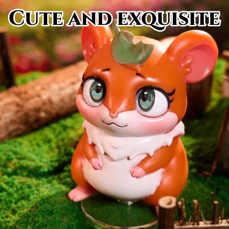 Orange and cream anime hamster masturbator figure, photo 5