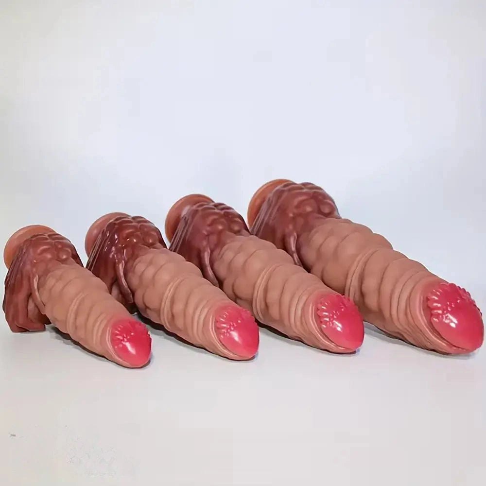 Flesh realistic silicone dildo, photo 13