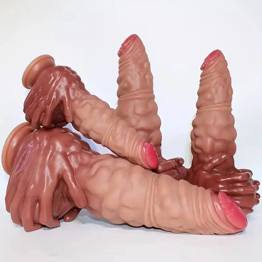 Flesh realistic silicone dildo, photo 7
