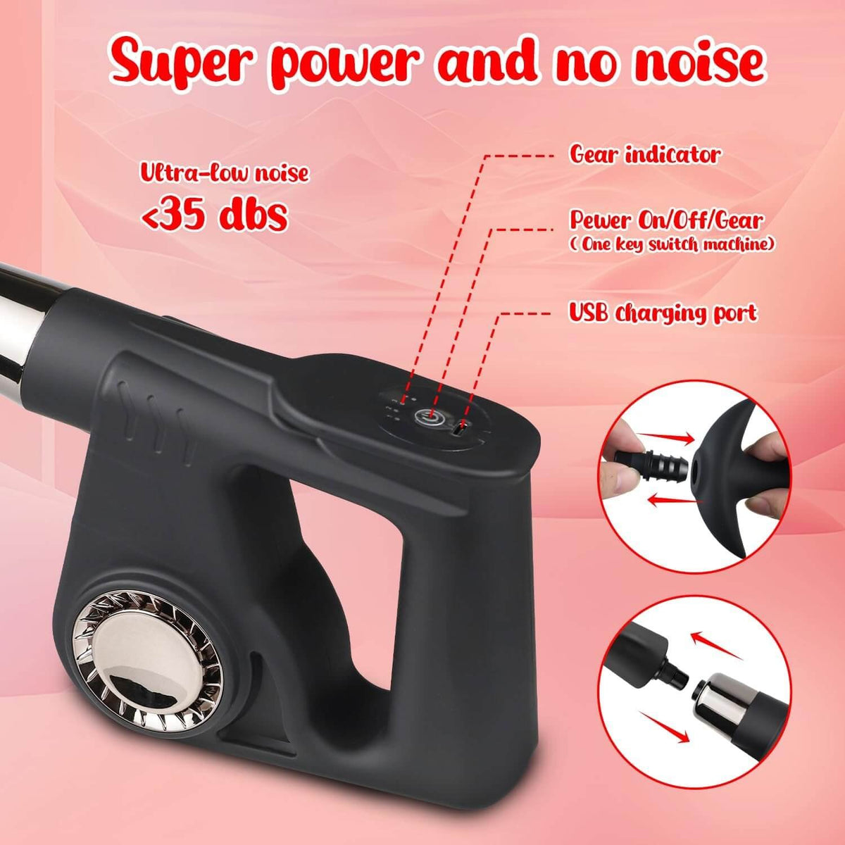Black handheld thrusting machine, photo 5