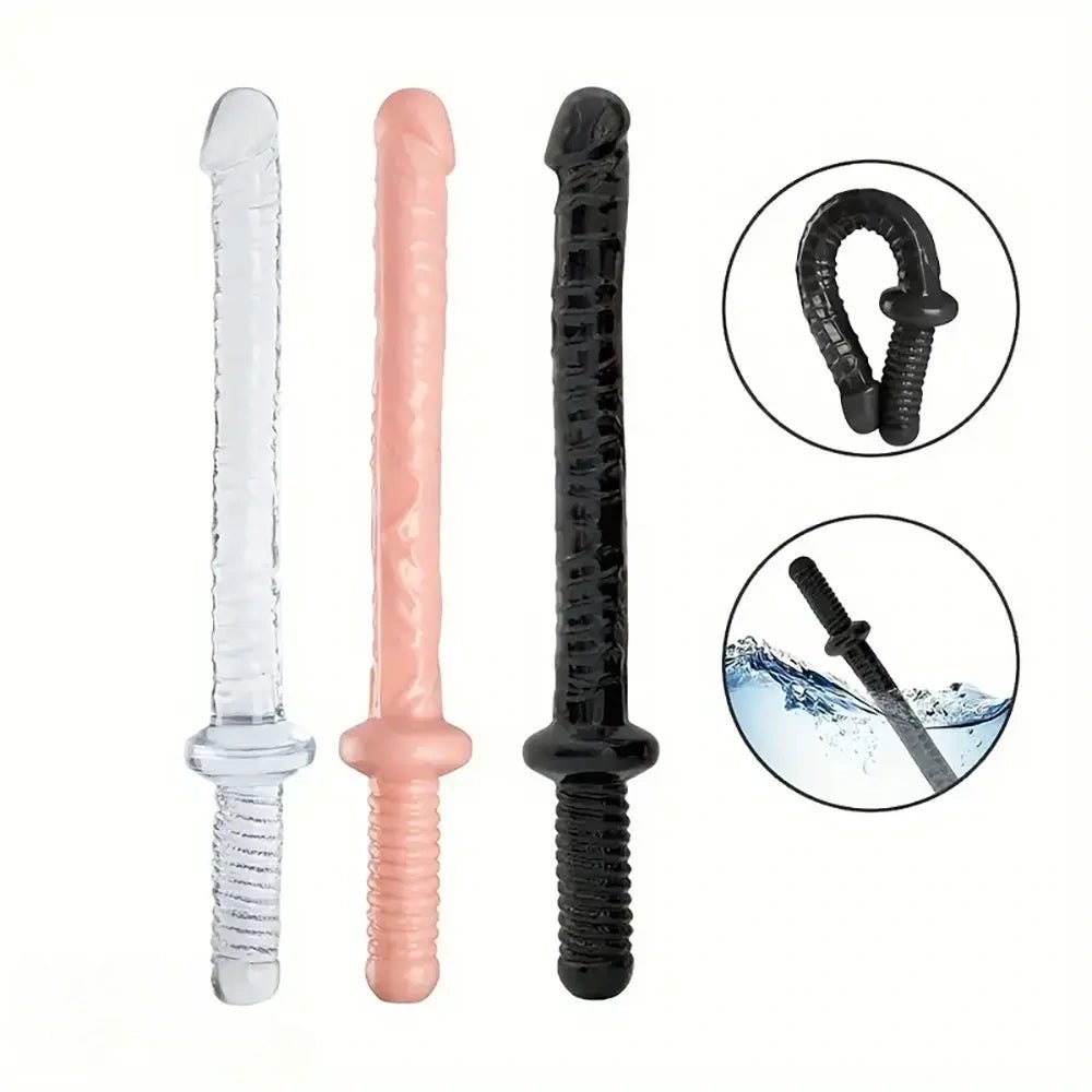 Realistic handle grip dildo, photo 1