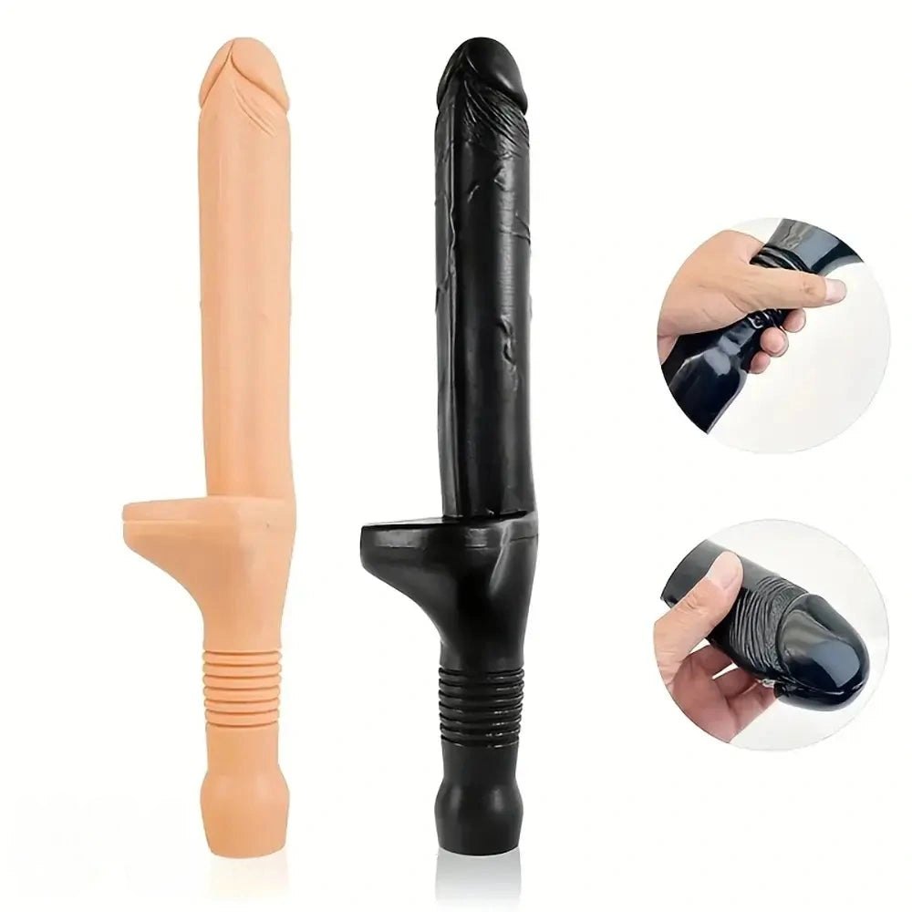 Realistic pvc handle dildo, photo 1