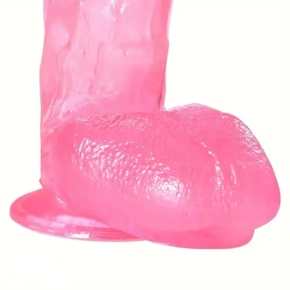 Pink realistic pvc dildo, photo 3