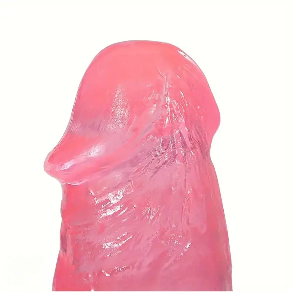 Pink realistic pvc dildo, photo 6