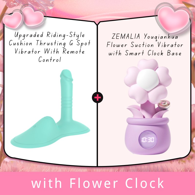 Cyan blue riding cushion thrusting vibrator, photo 9