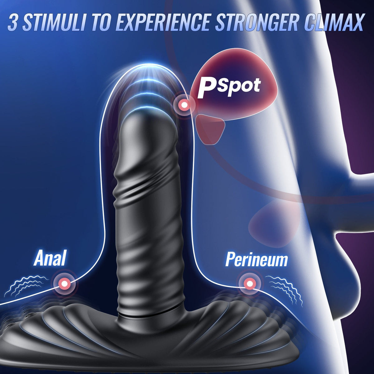 Curved silicone riding vibrator with wireless remote, photo 4