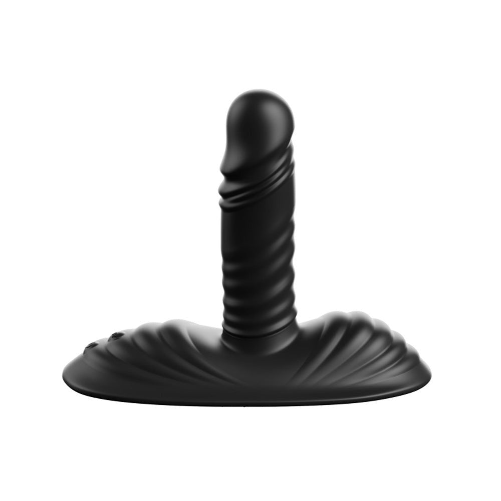 Curved silicone riding vibrator with wireless remote, photo 7