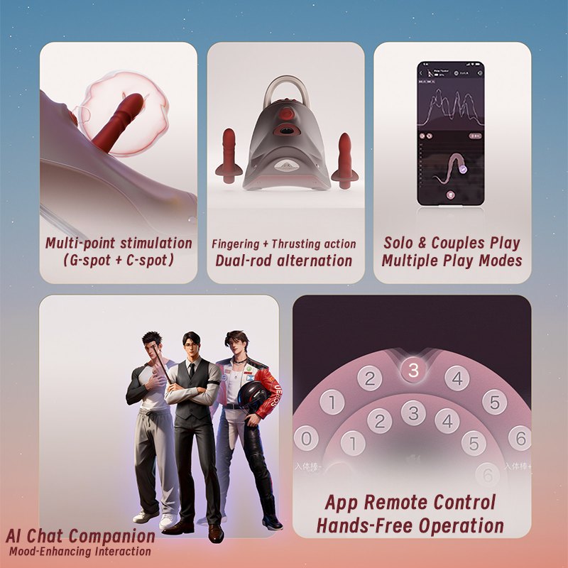 Purple liquid silicone rocking sex machine, photo 6