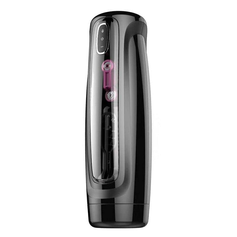 Black hands-free rotating male masturbator