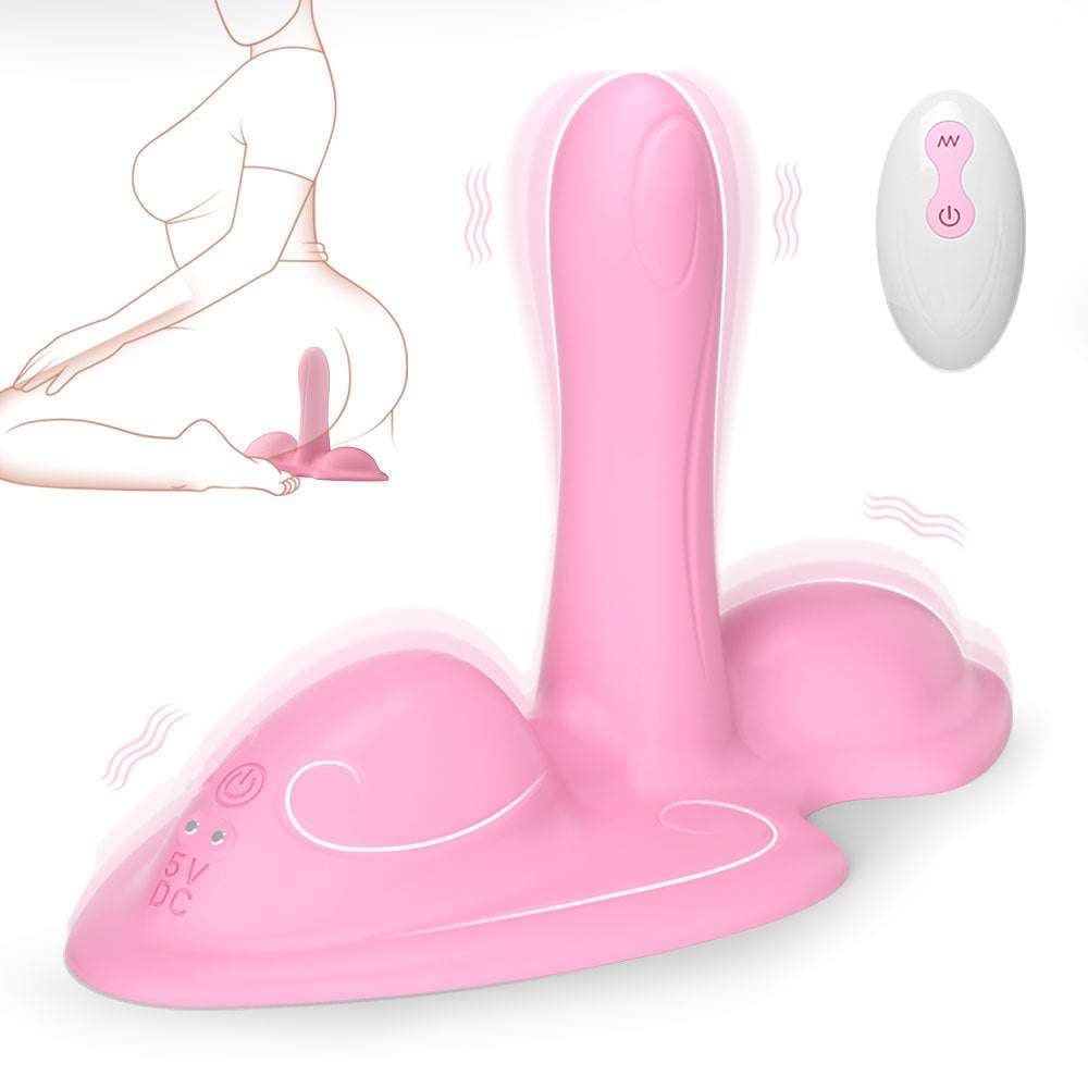 Pink sit and ride wearable vibrator, photo 1