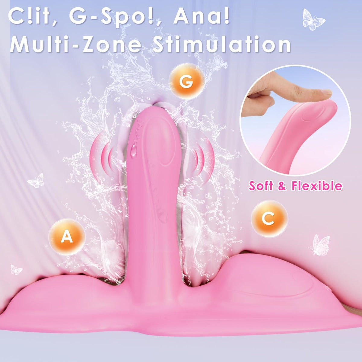 Pink sit and ride wearable vibrator, photo 4
