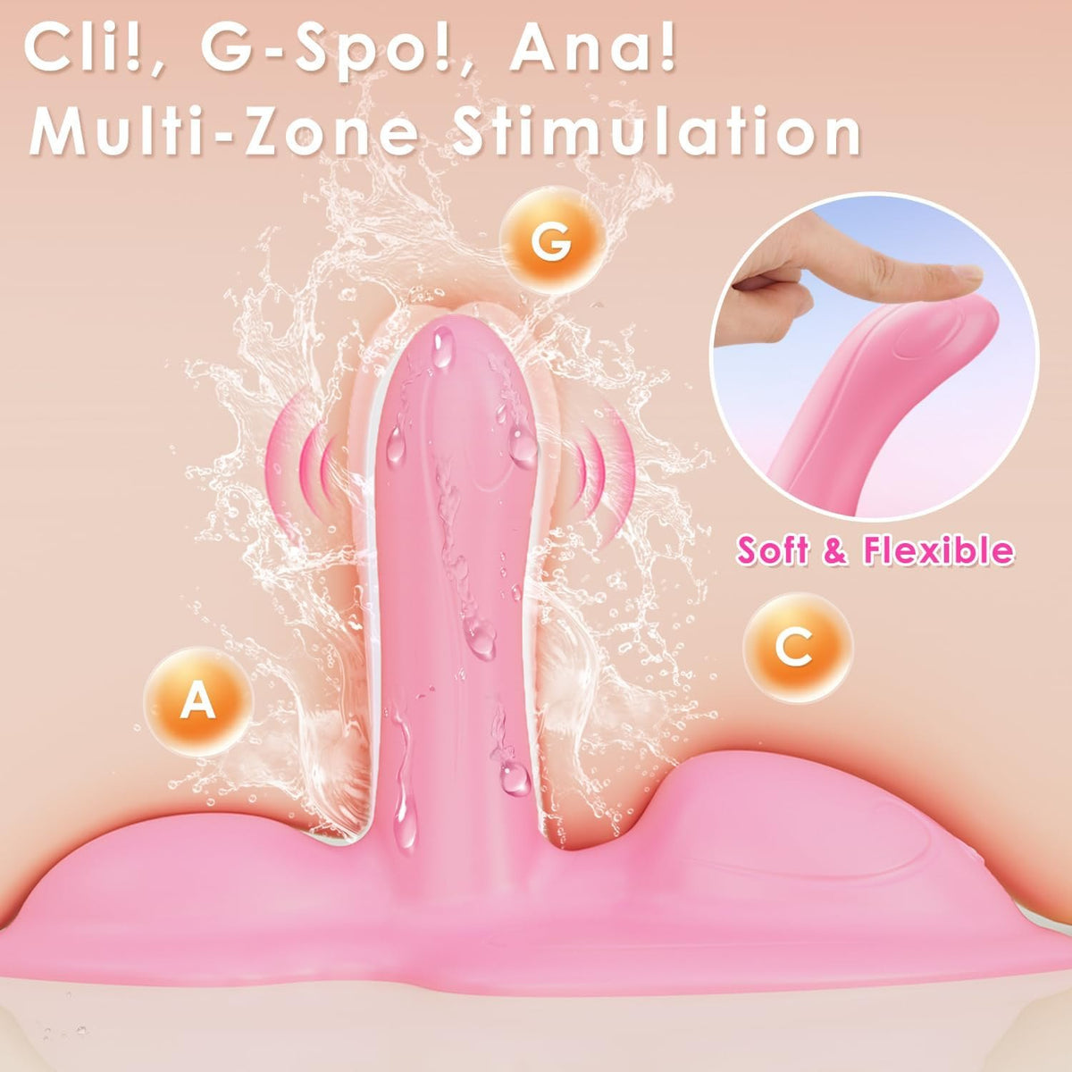 Pink sit and ride wearable vibrator, photo 6