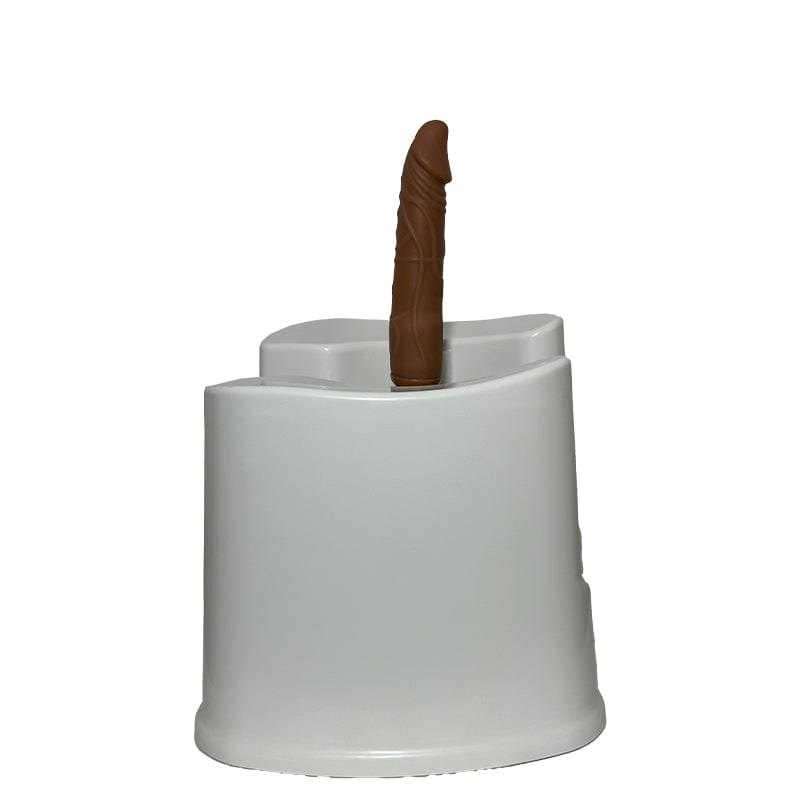 White stool sex machine with detachable dildo, photo 1