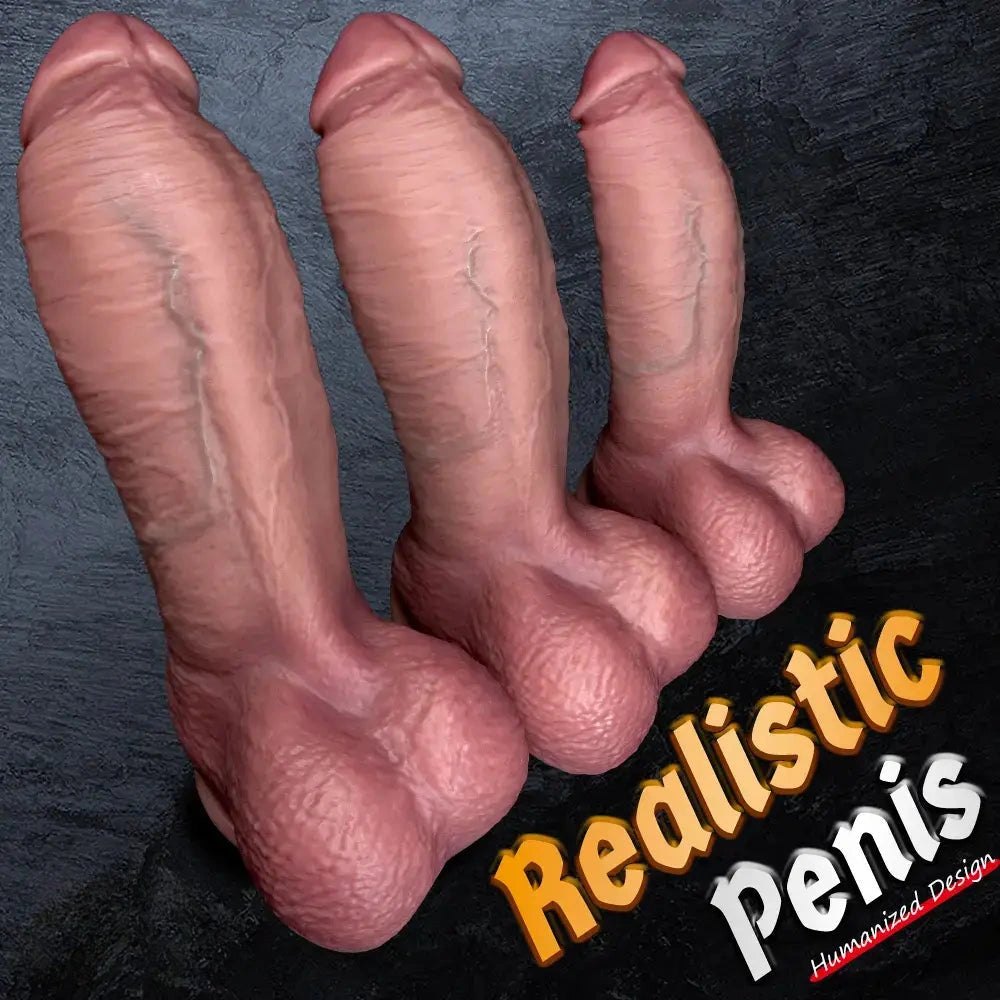 Flesh-tone silicone strap-on dildo, photo 1