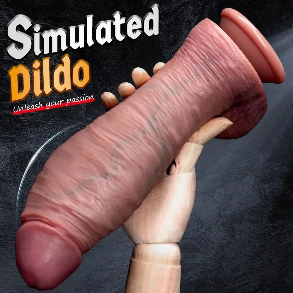 Flesh-tone silicone strap-on dildo, photo 10