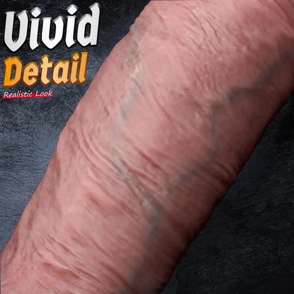 Flesh-tone silicone strap-on dildo, photo 2