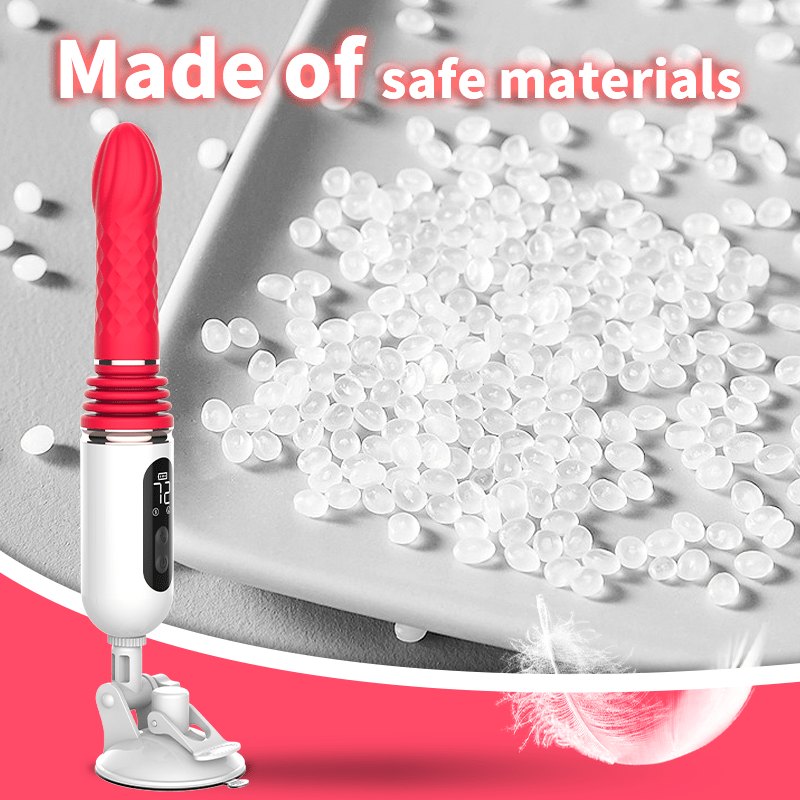 Silicone thrusting vibrator with suction cup base, photo 5