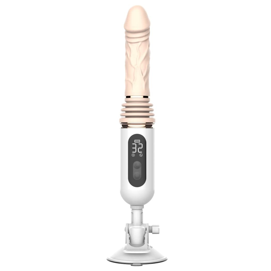 Silicone thrusting vibrator with suction cup base, photo 8