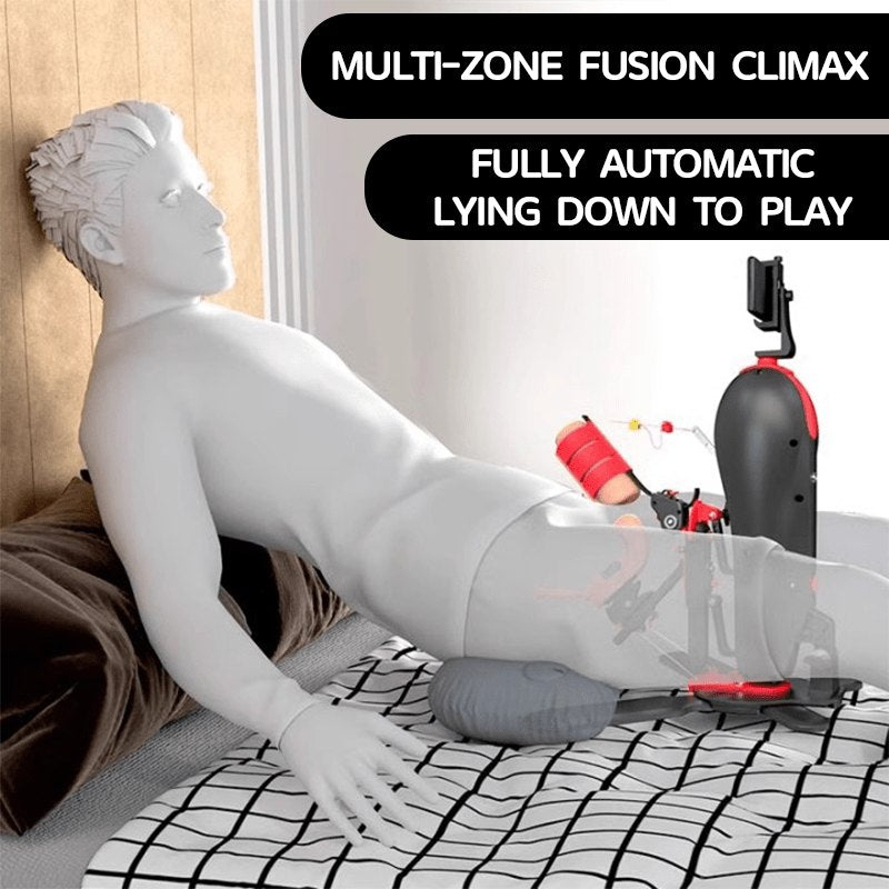 Black hands-free triple stimulation sex machine, photo 5