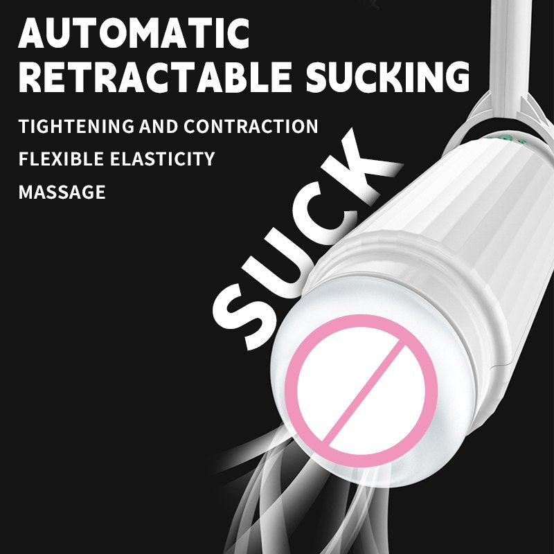 White wearable hands-free male masturbator, photo 4