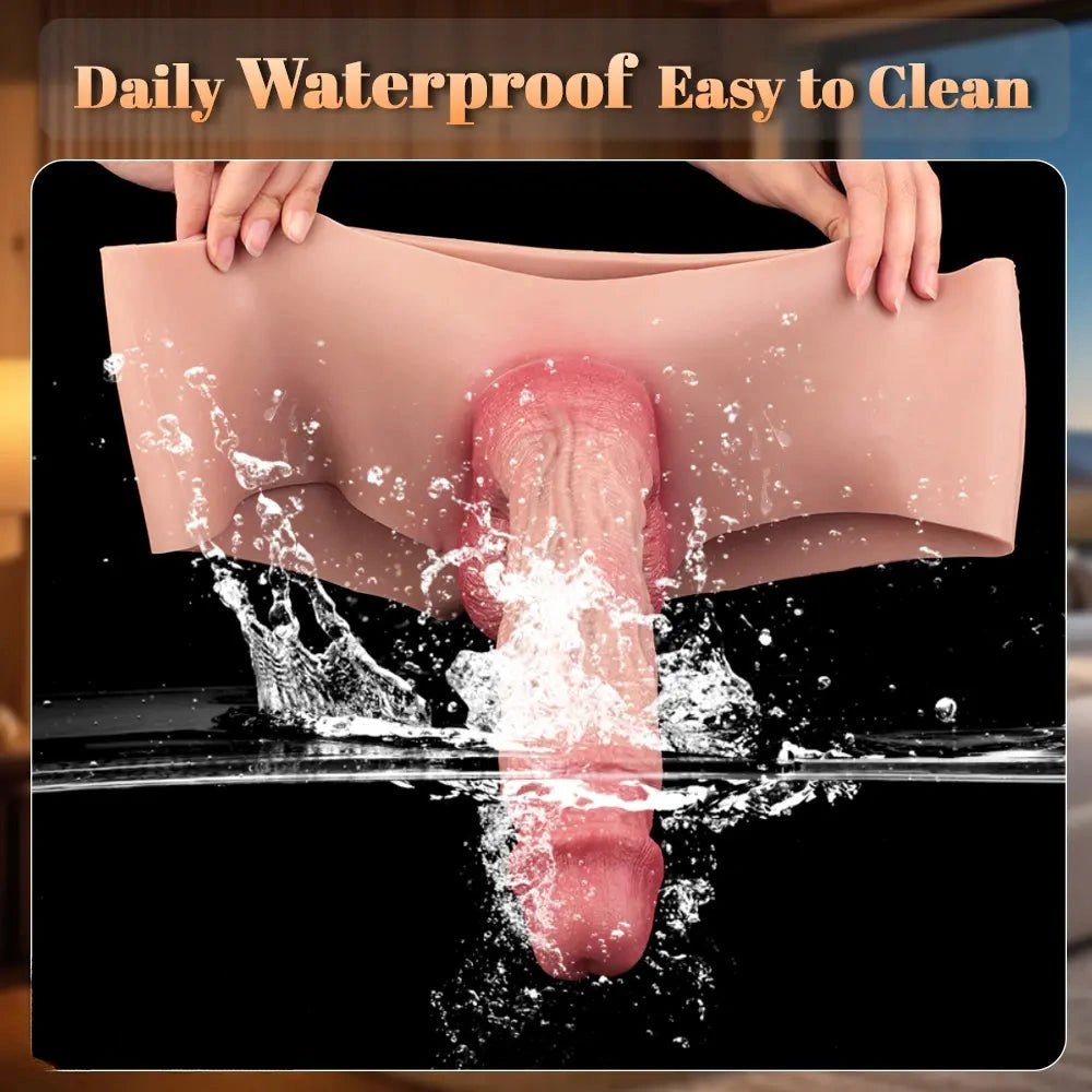 Flesh wearable realistic silicone dildo, photo 10