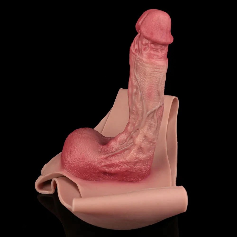 Flesh wearable realistic silicone dildo, photo 14