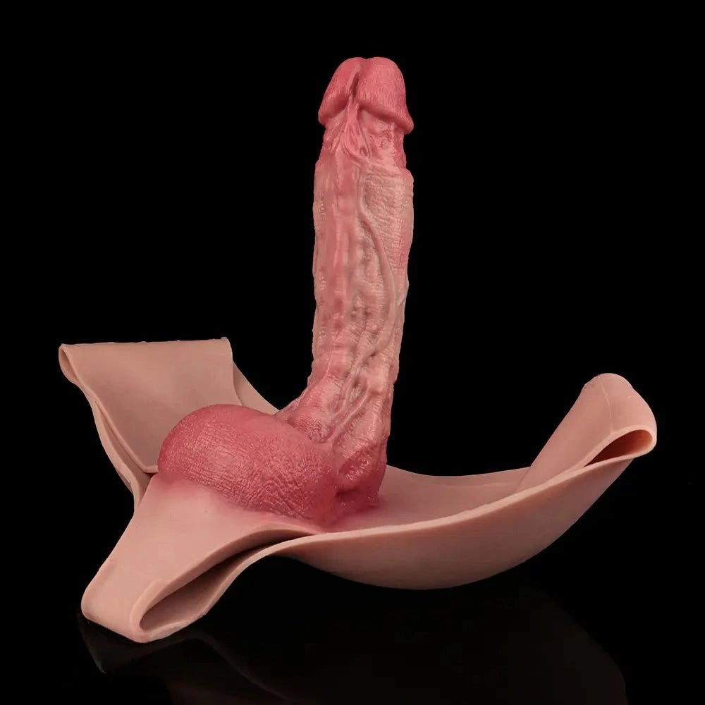 Flesh wearable realistic silicone dildo, photo 15