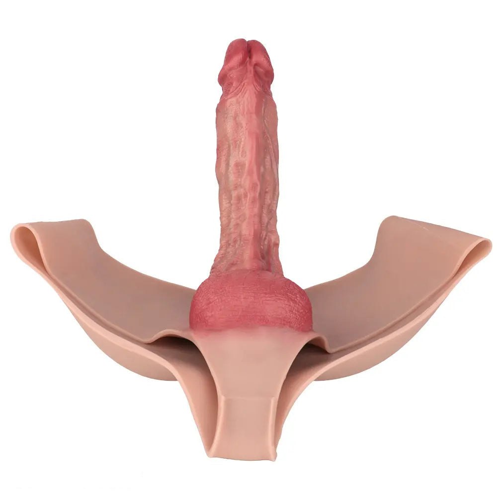 Flesh wearable realistic silicone dildo, photo 3