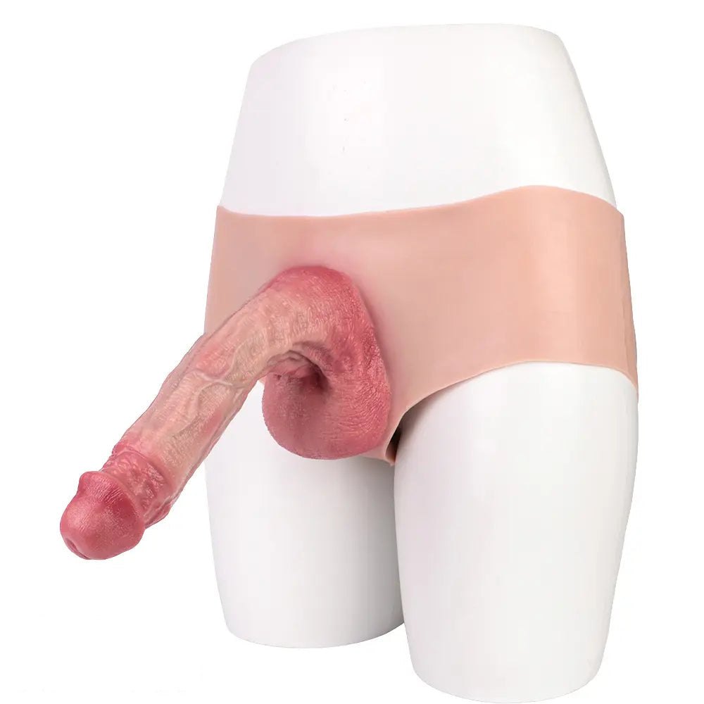 Flesh wearable realistic silicone dildo, photo 4