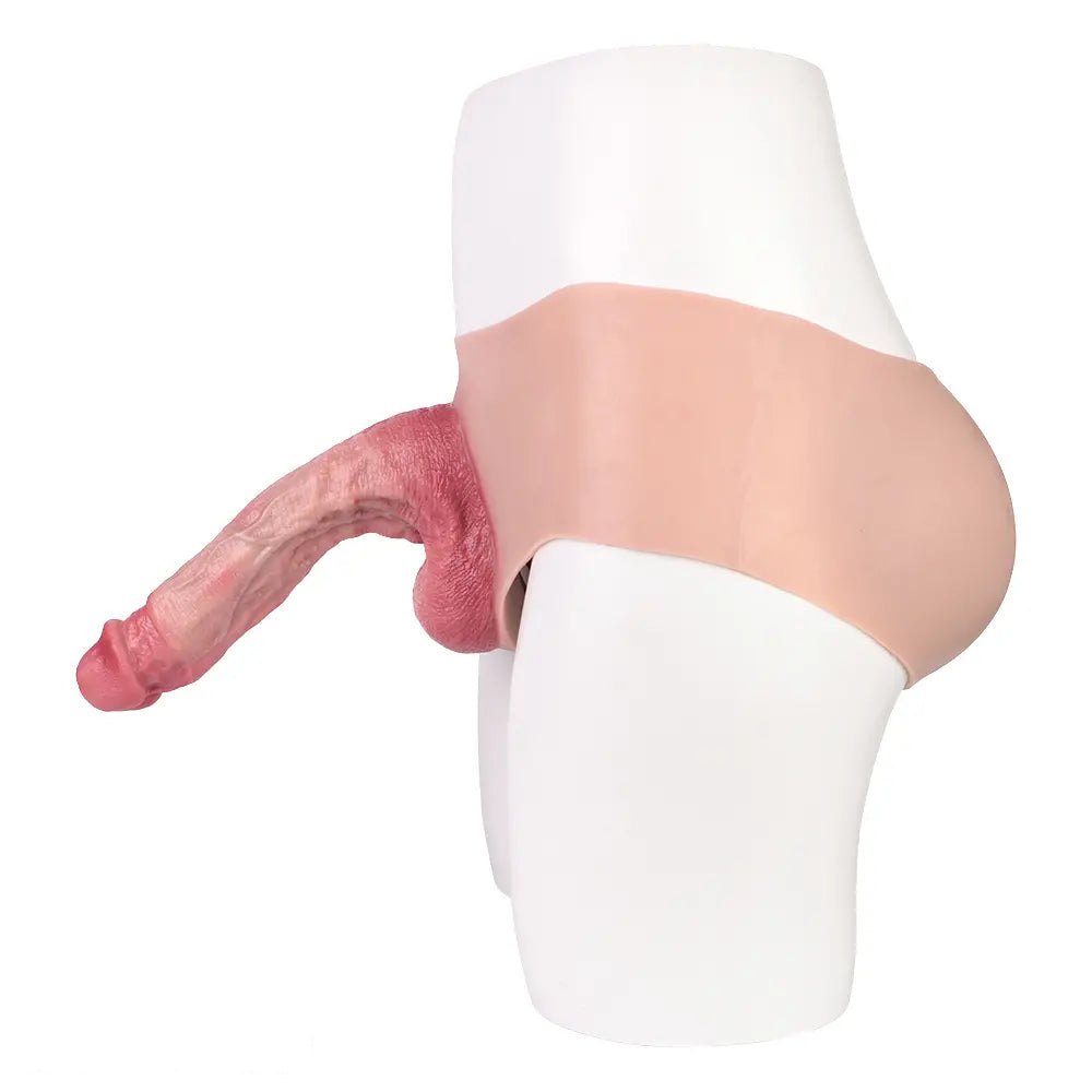 Flesh wearable realistic silicone dildo, photo 5