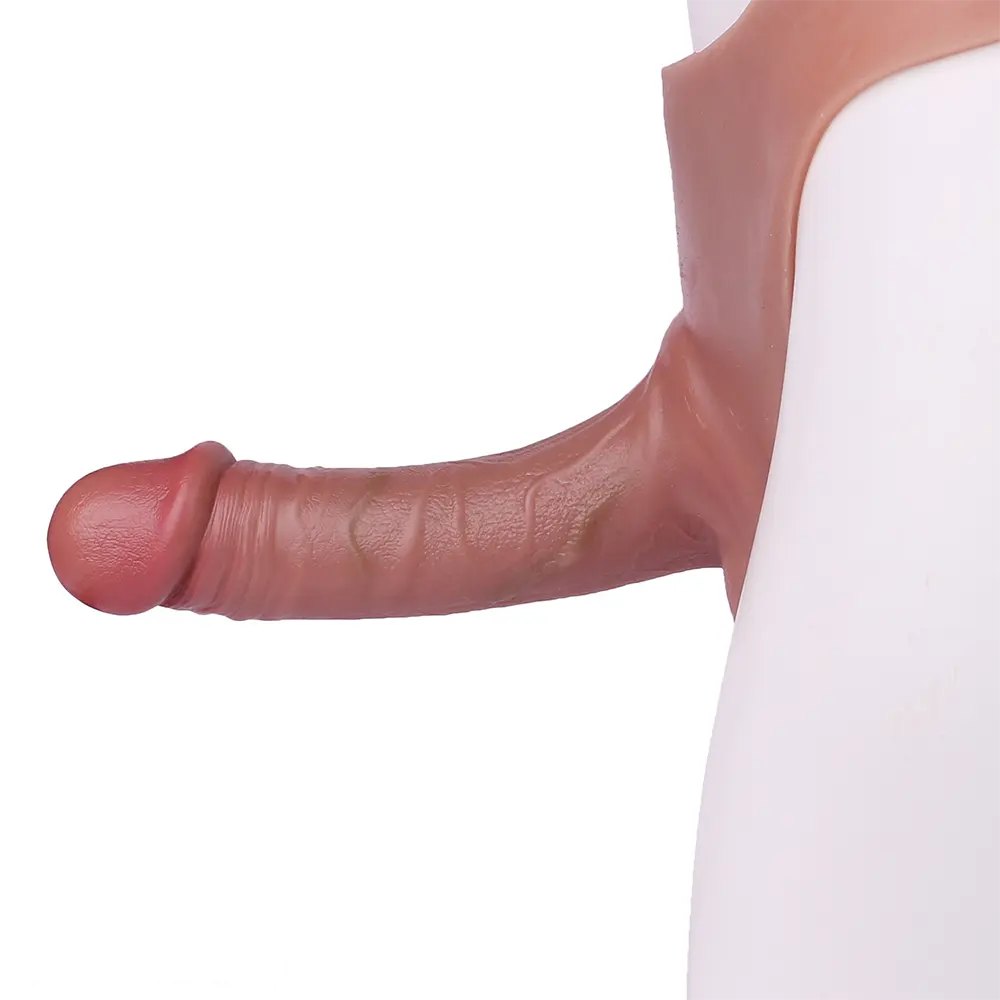 Flesh-tone wearable strap-on dildo, photo 11