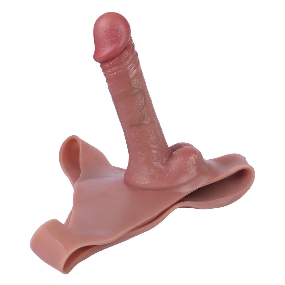 Flesh-tone wearable strap-on dildo, photo 4