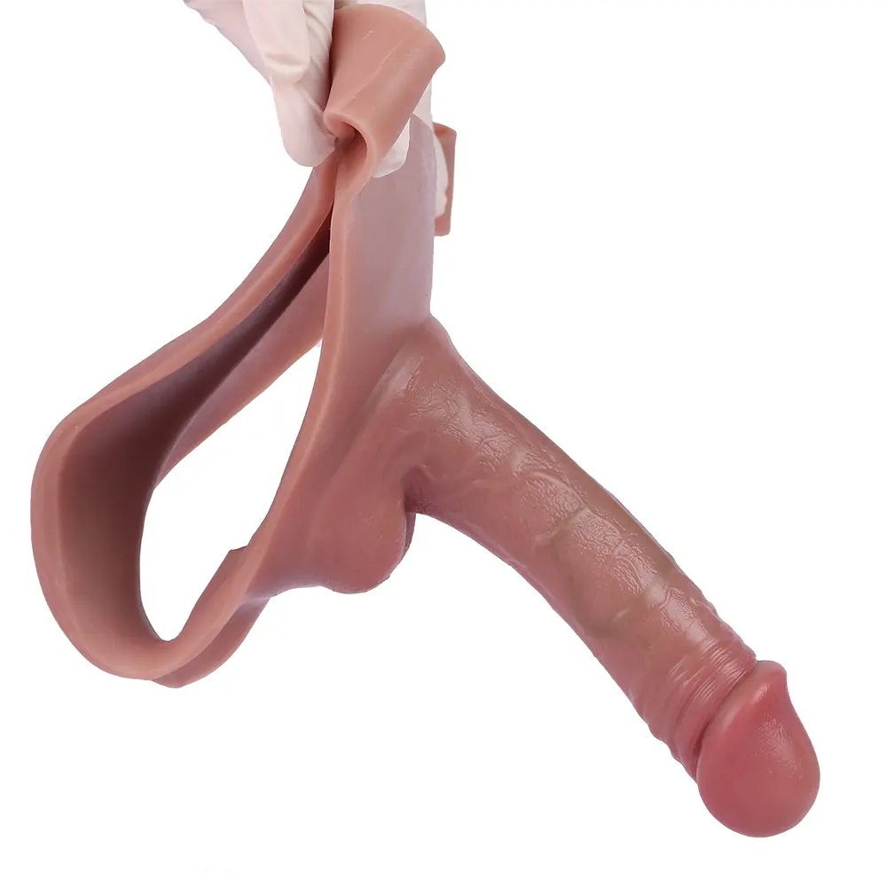 Flesh-tone wearable strap-on dildo, photo 8