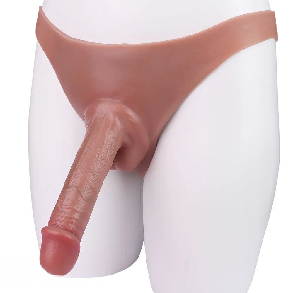 Flesh-tone wearable strap-on dildo, photo 9