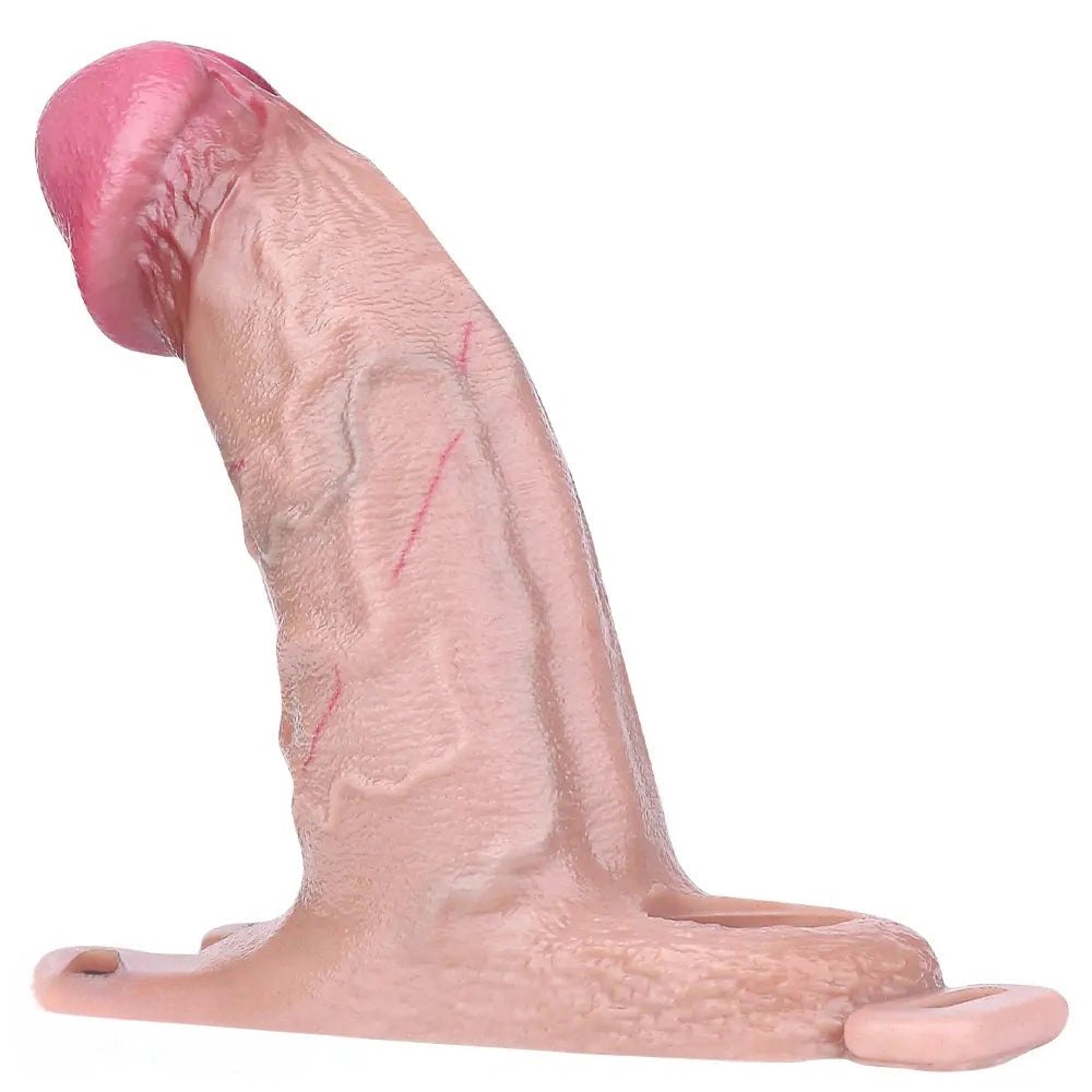 Flesh harness base silicone dildo, photo 5